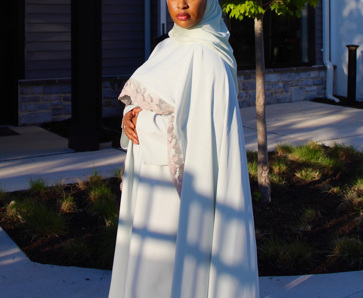 The Liyana Abaya (Mint Green)