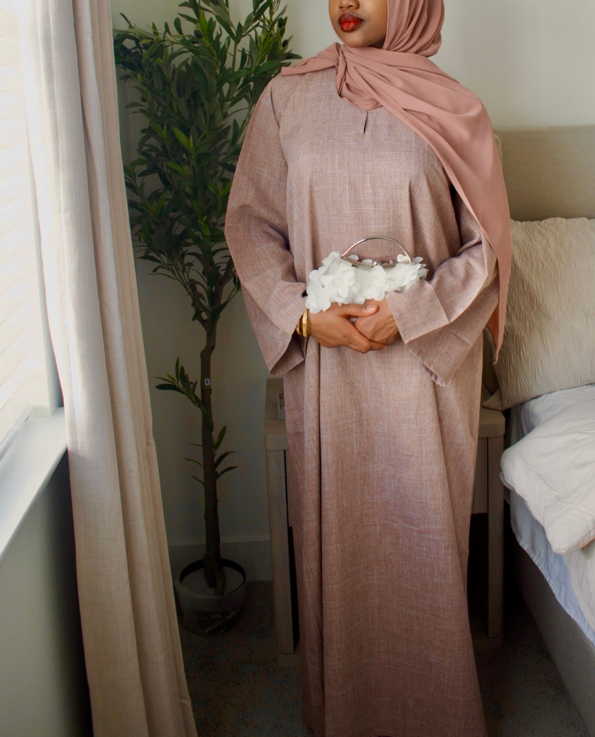 Lina Linen Abaya