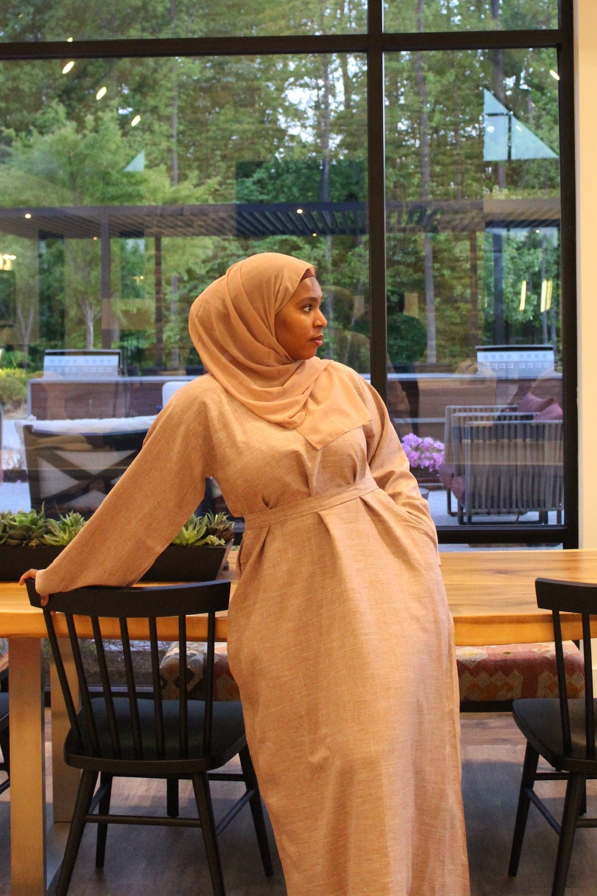 Lina Linen Abaya