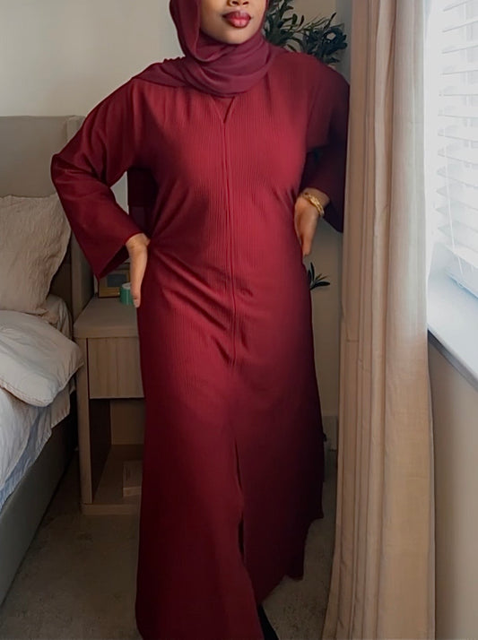 Safa Ribbed Abaya Set