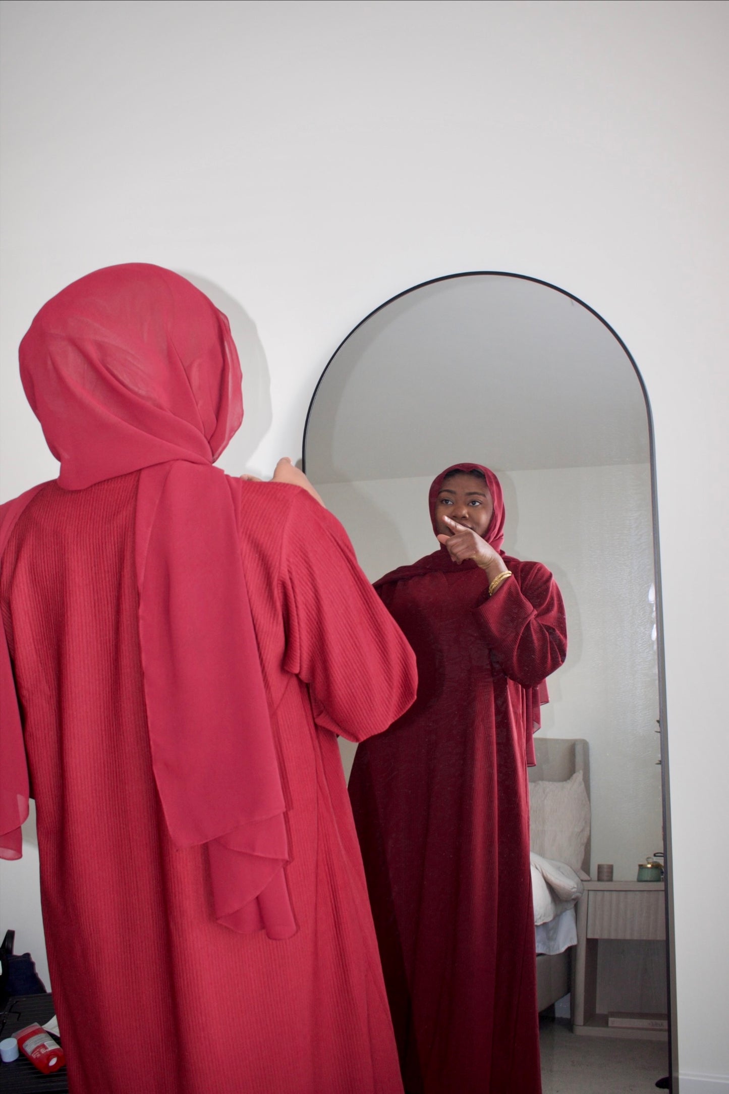 Safa Ribbed Abaya Set