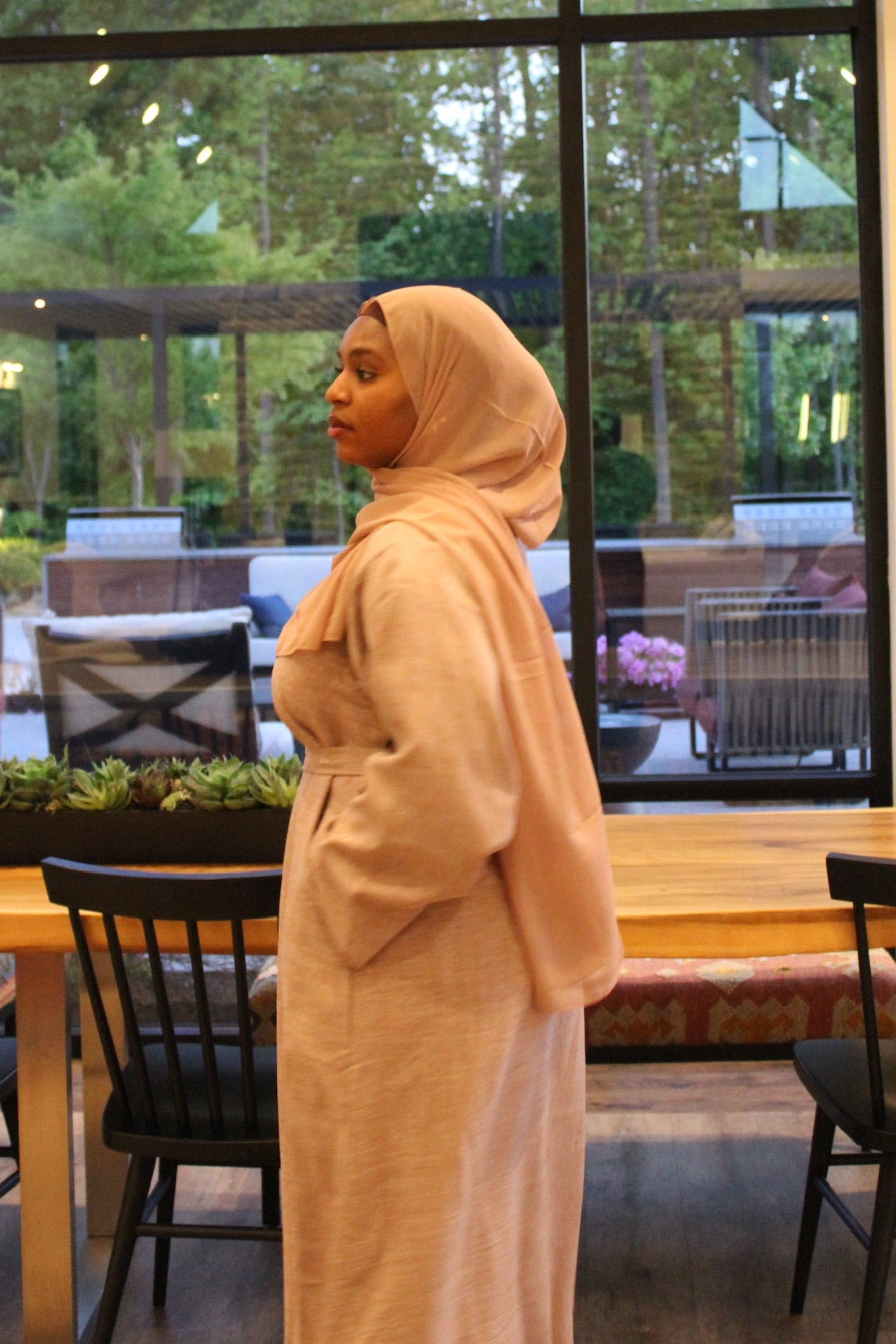 Lina Linen Abaya
