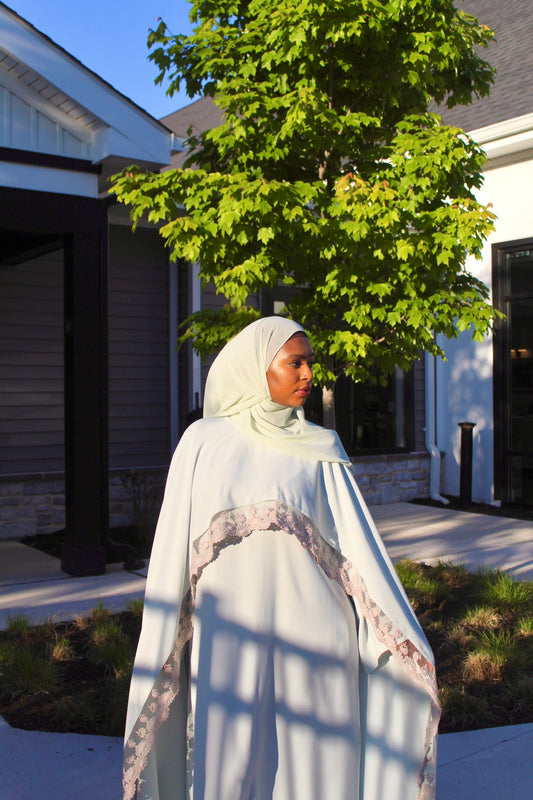 The Liyana Abaya (Mint Green)
